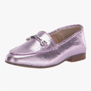 Sam Edelman Metallic Purple Kids Loafers